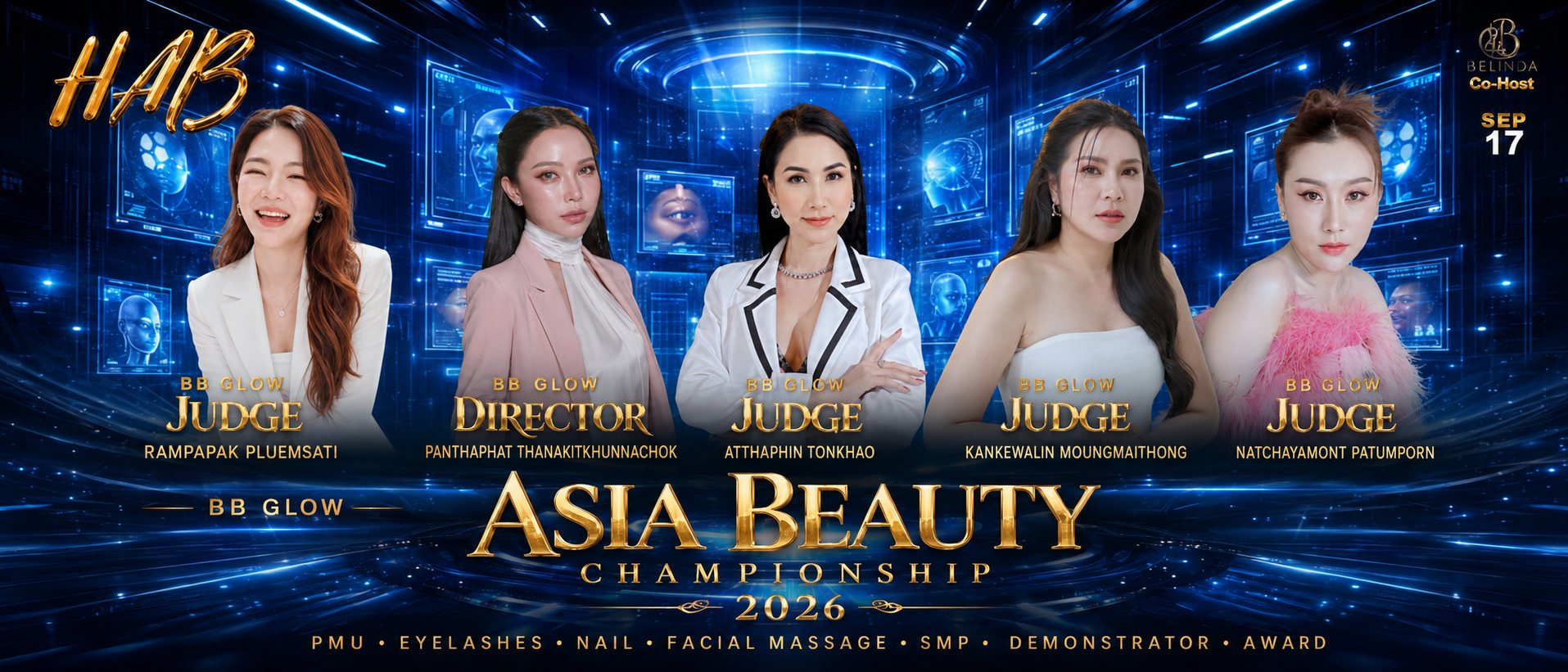 BB Glow — HAB Asia Beauty Championship 2026 judges
