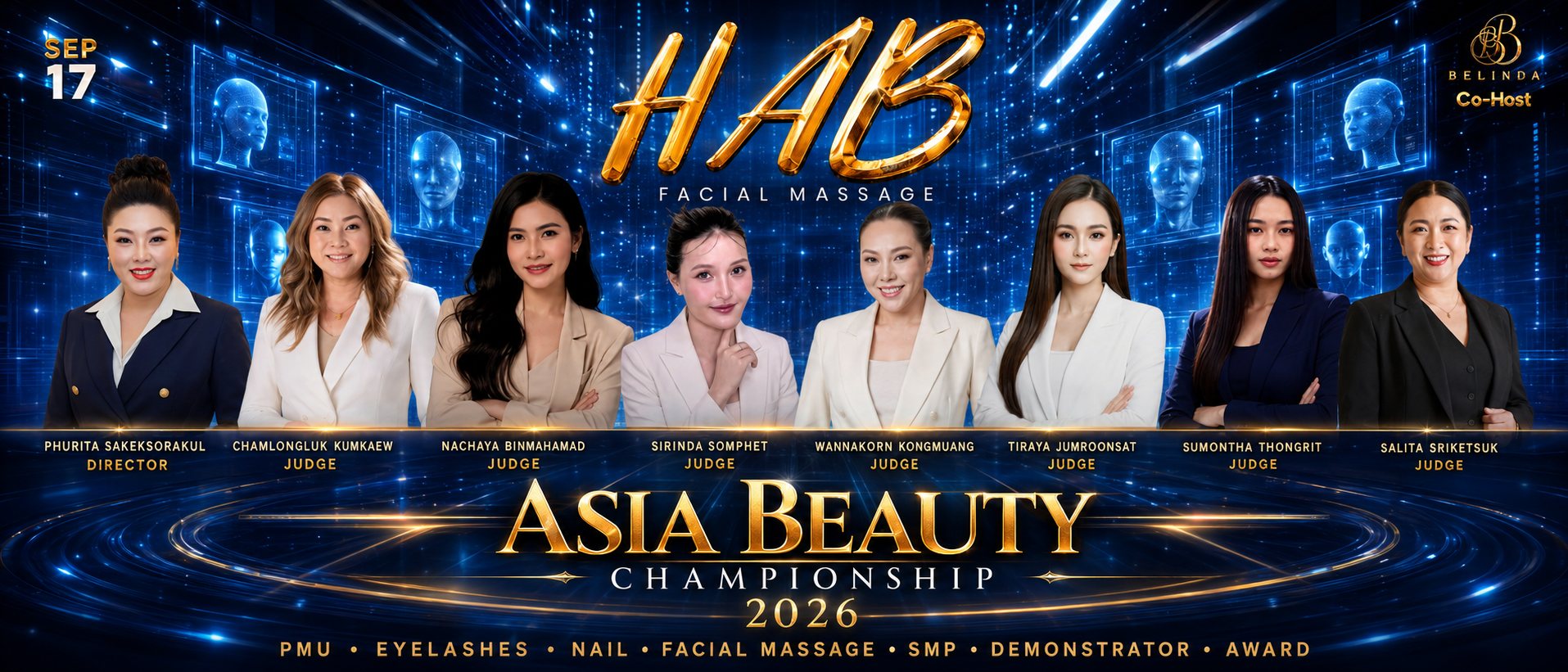 Facial Massage — HAB Asia Beauty Championship 2026 judges