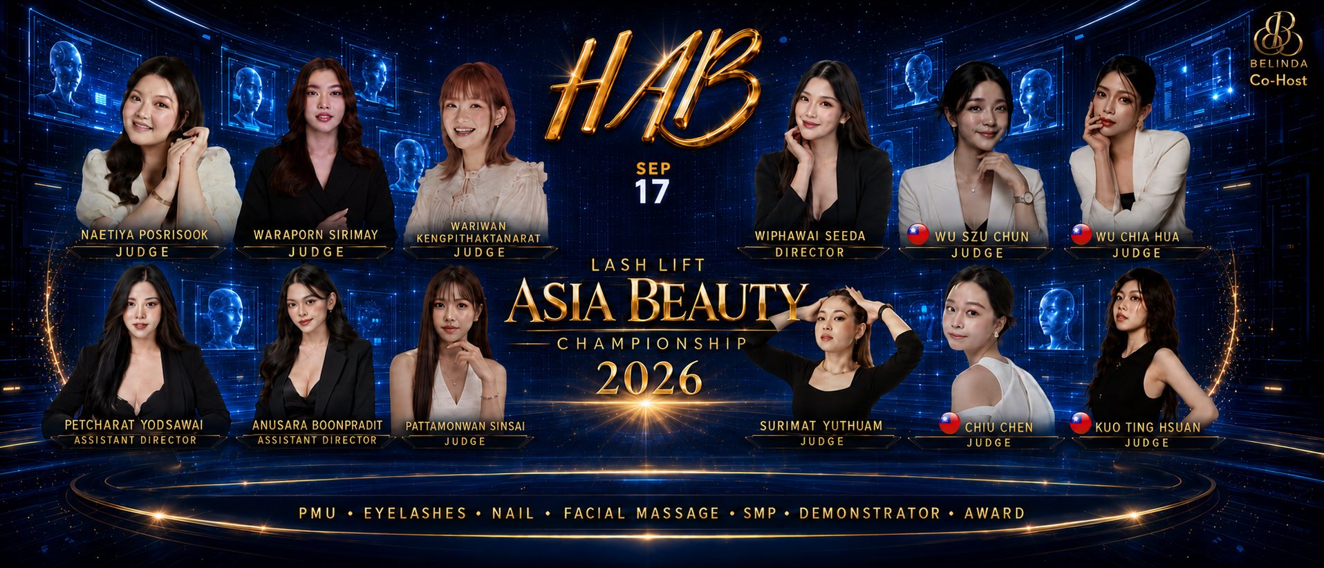 Lash Lift — HAB Asia Beauty Championship 2026 judges